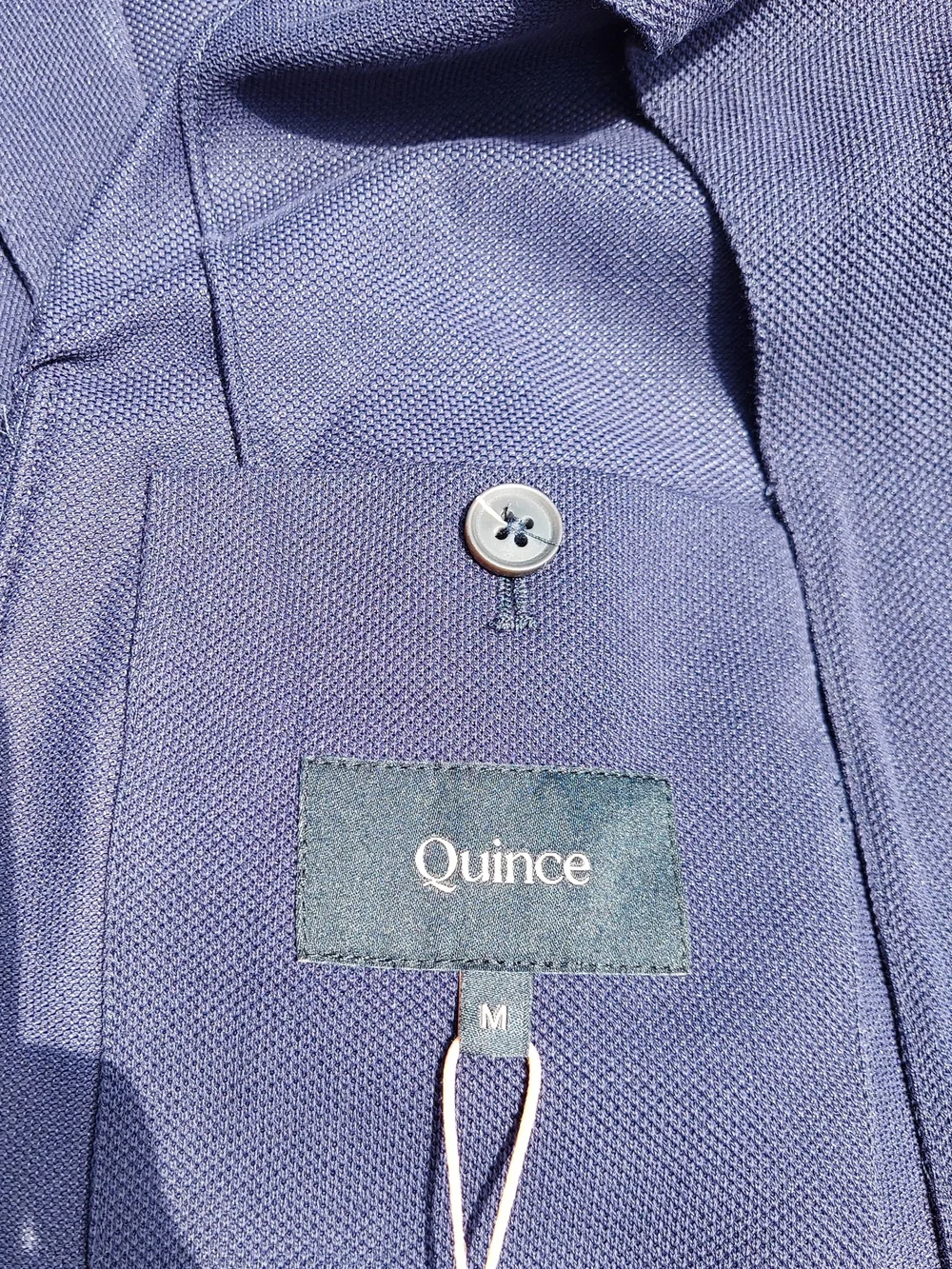 Quince Cotton Pique Knit Navy Blue Blazer Sports Coat Men Size Medium NWT Formal - Picture 11 of 14